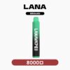 LANA ZOLT抛棄式8000口一次性✨可充電🔋超大容量👍時尚單品🔥活動【 8送1】